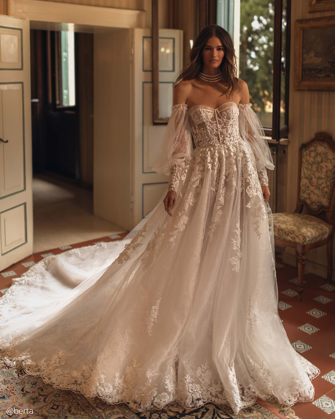 A Line Off The Shoulder Wedding Dresses