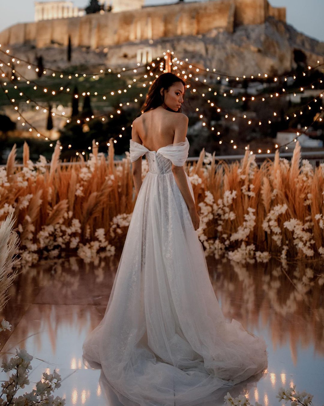 A Line Off The Shoulder Wedding Dresses