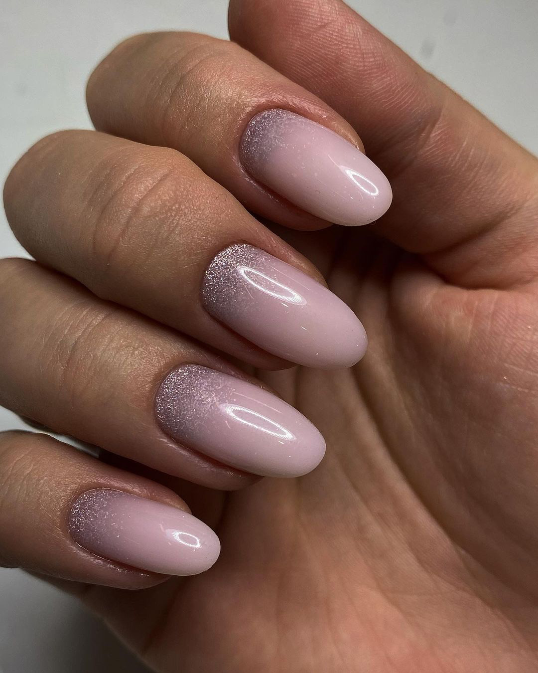 French Ombre Wedding Nails