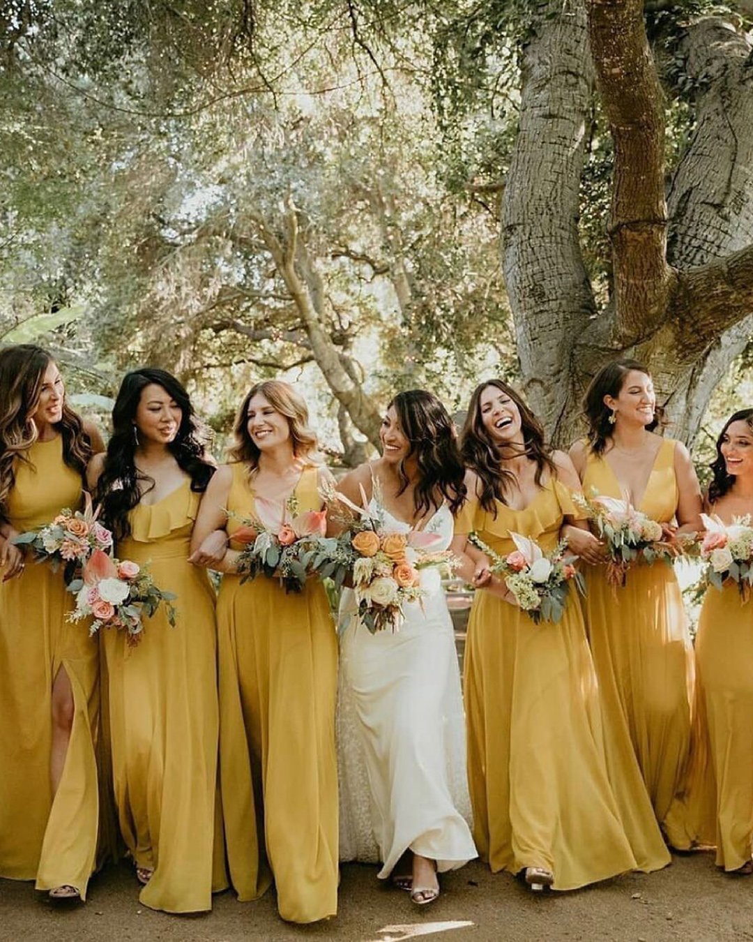 Sunflower Yellow Bridesmaid Dresses