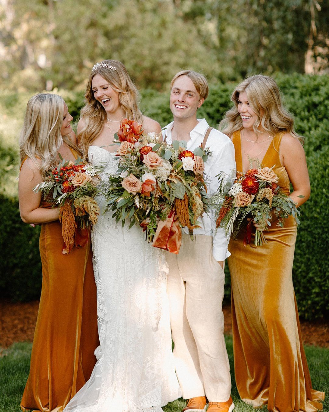 Golden Yellow Bridesmaid Dresses