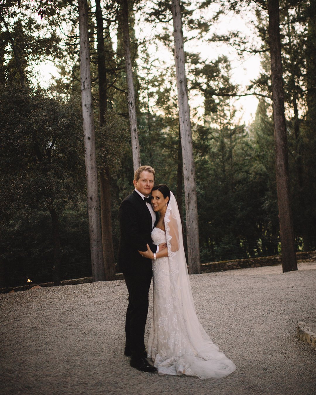 romantic real wedding in florence ramantic walk photo