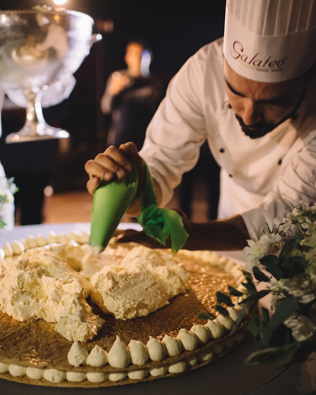 romantic real wedding in florence cake