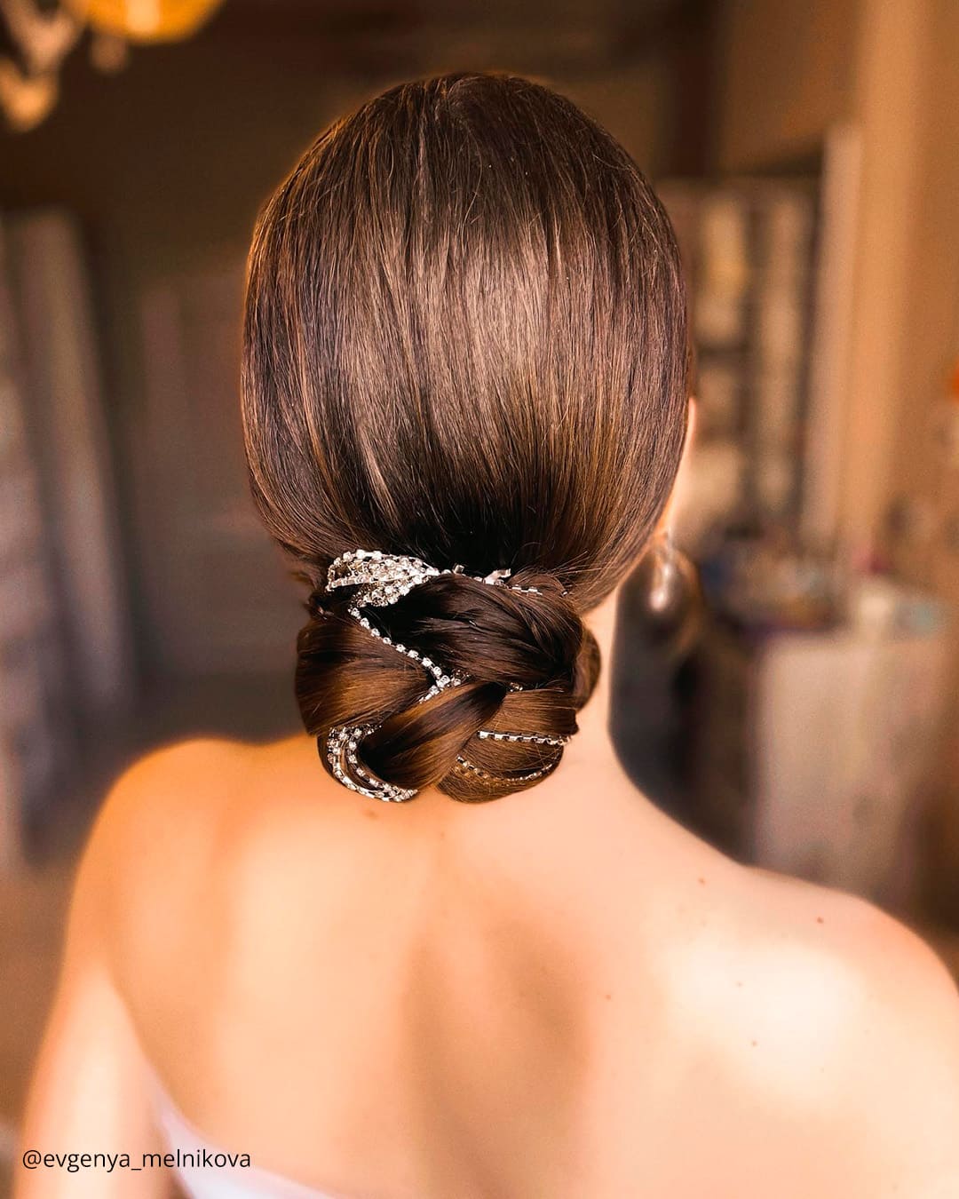 Easy DIY Low Bun For Wedding