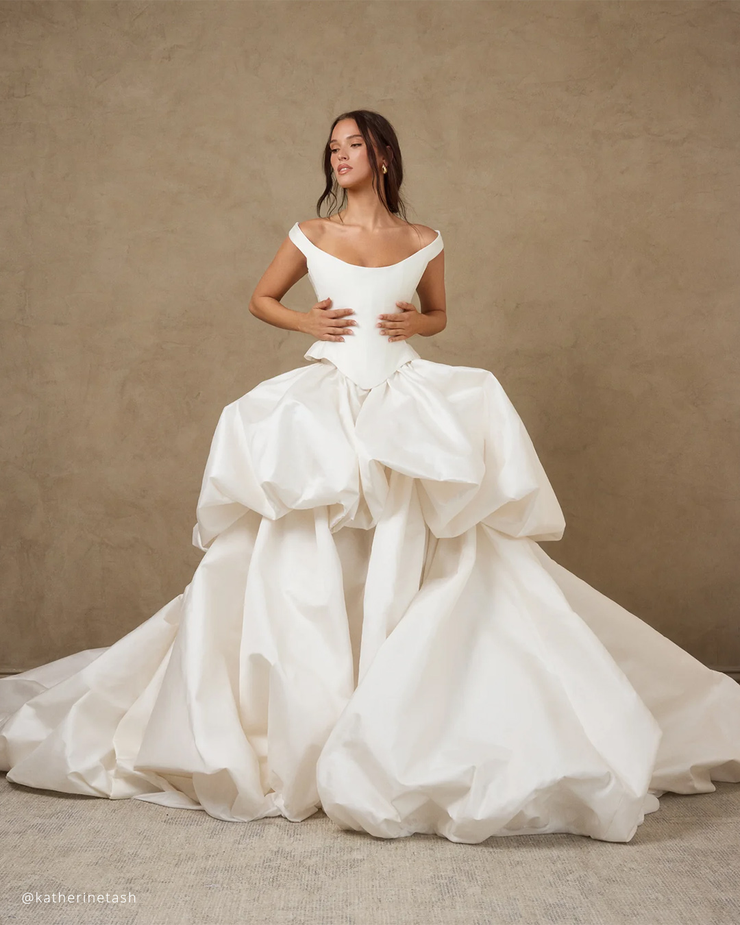 Bubble Hem Simple Wedding Dresses
