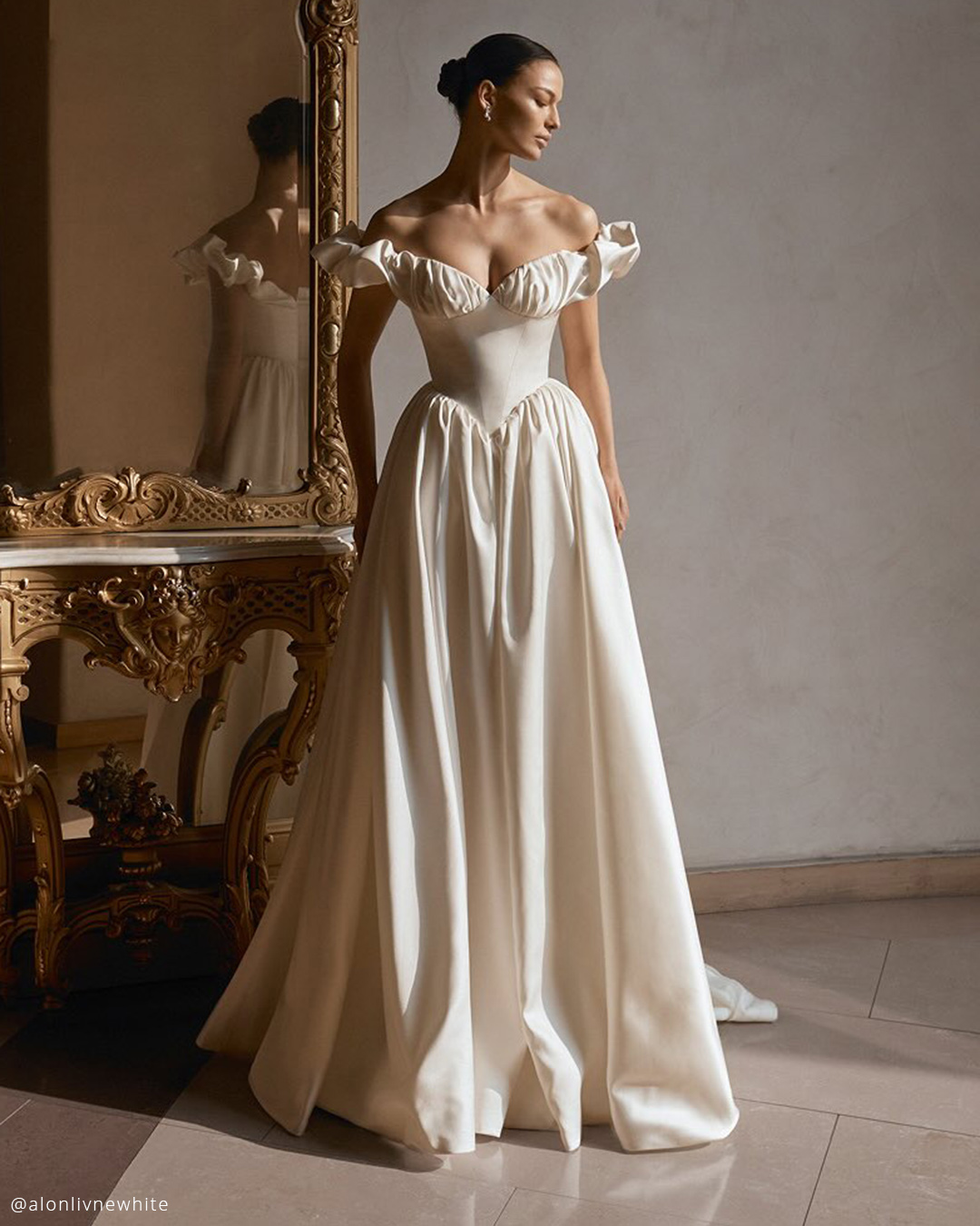 Basque Waist Wedding Dresses