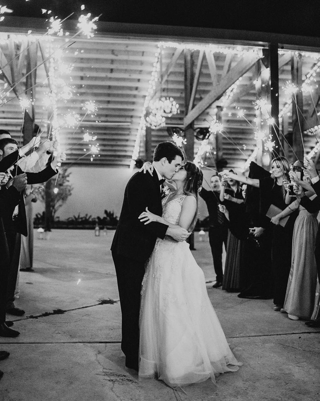 Kissing Couples Photos With Sparklers