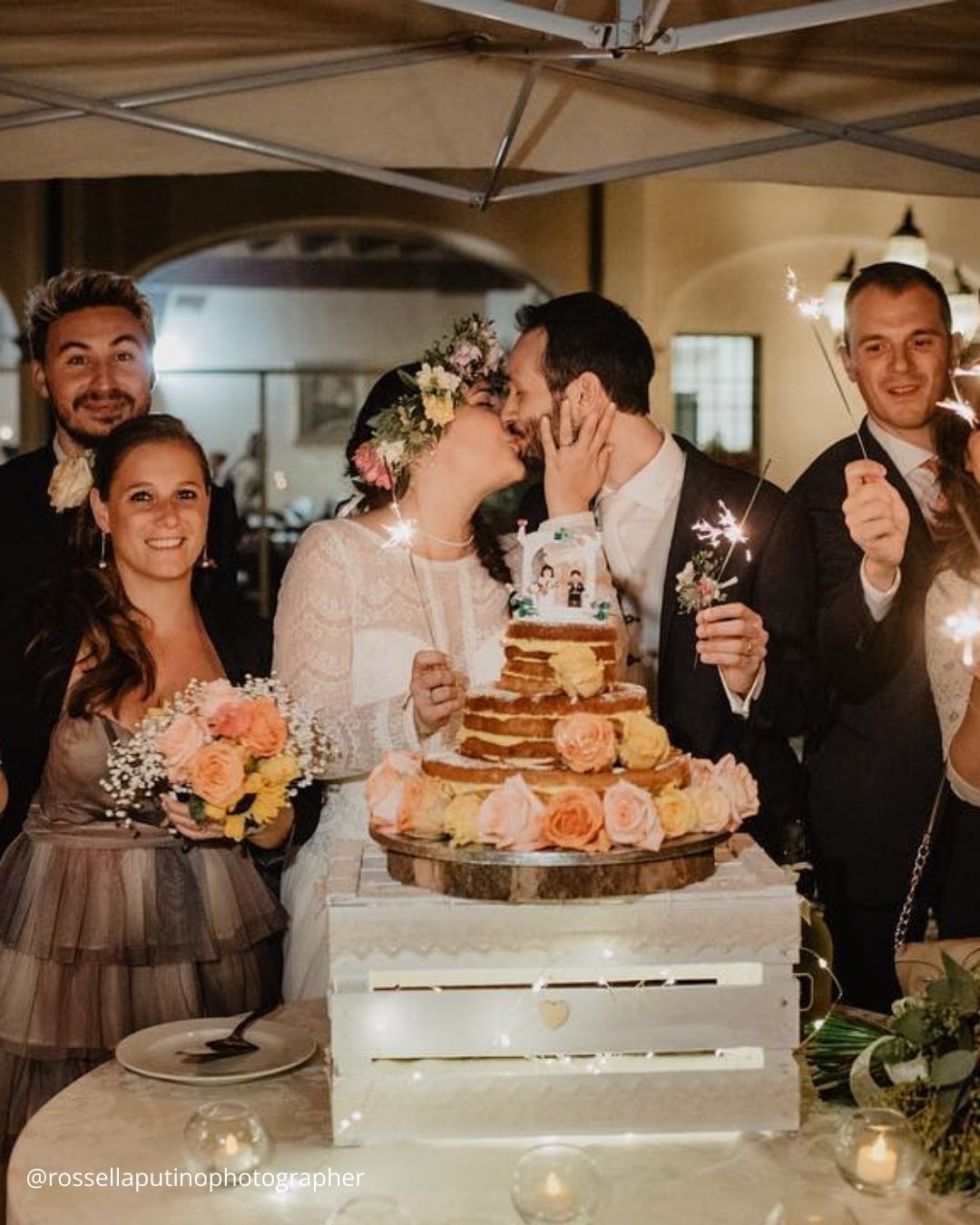 Daytime Wedding Sparkler Photos