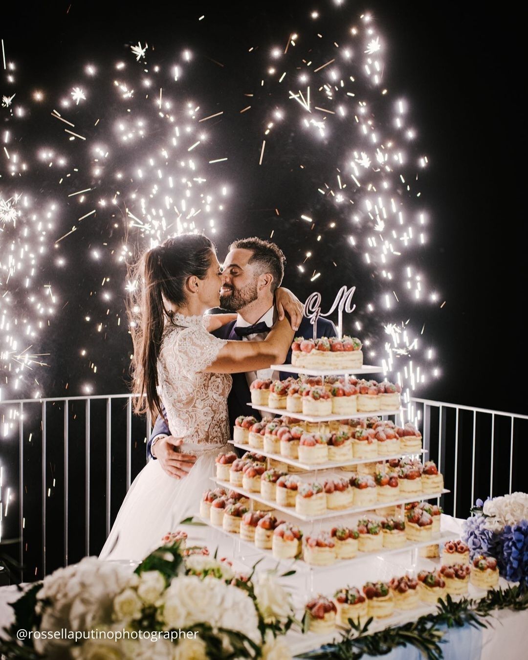 Daytime Wedding Sparkler Photos