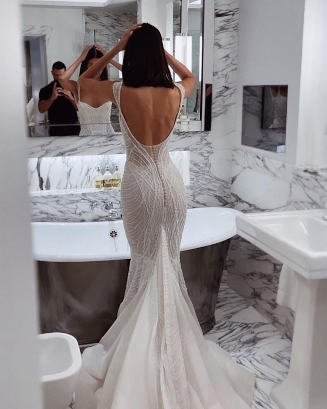 Bling Mermaid Wedding Dresses