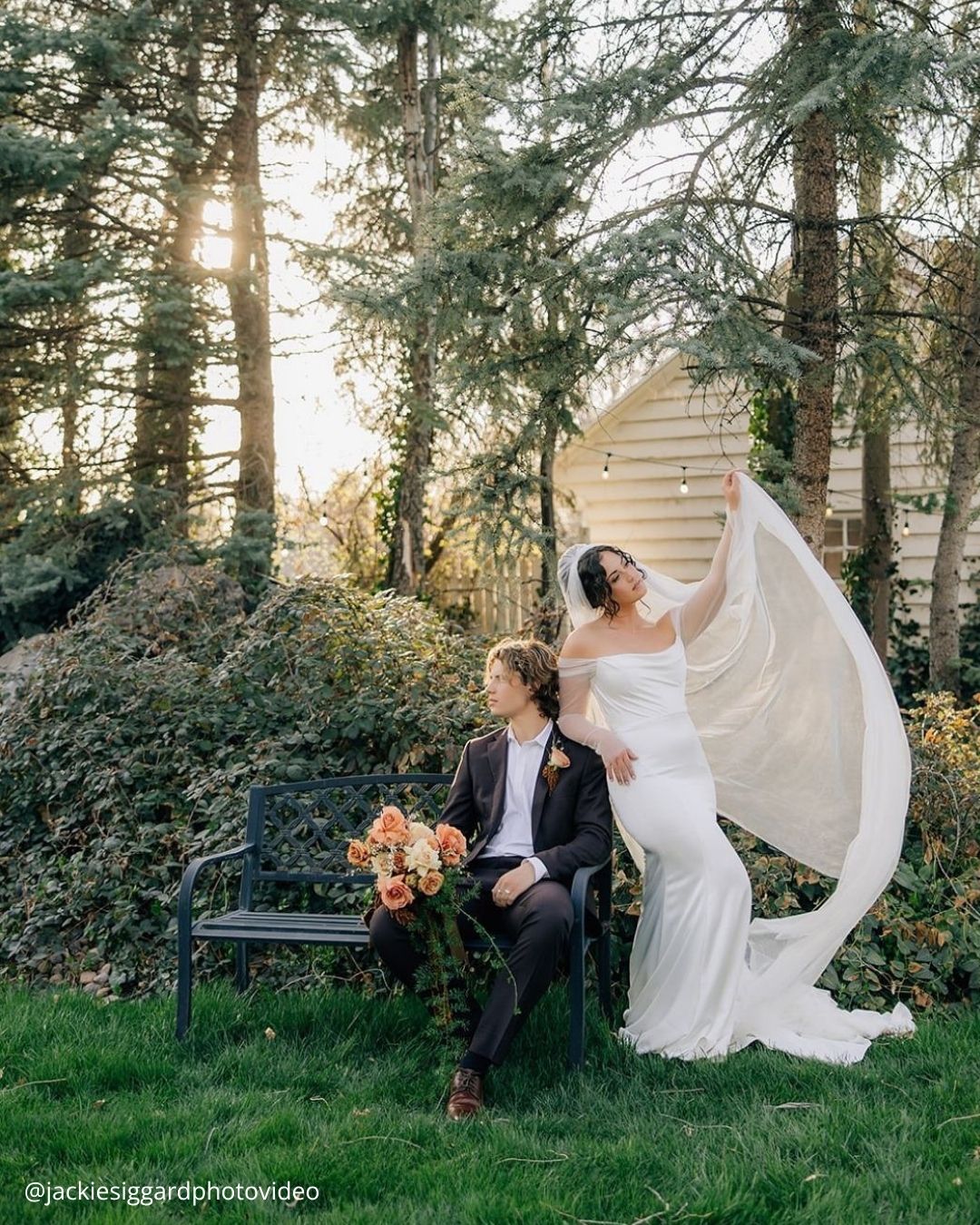 Wedding Day Photos In the Wood