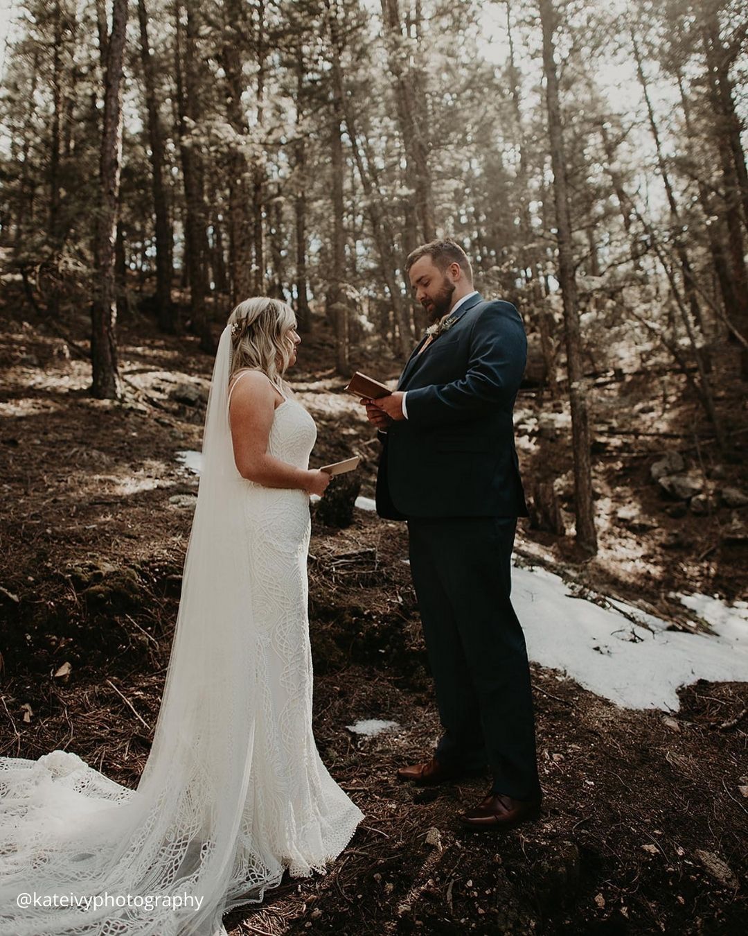 Wedding Day Photos In the Wood