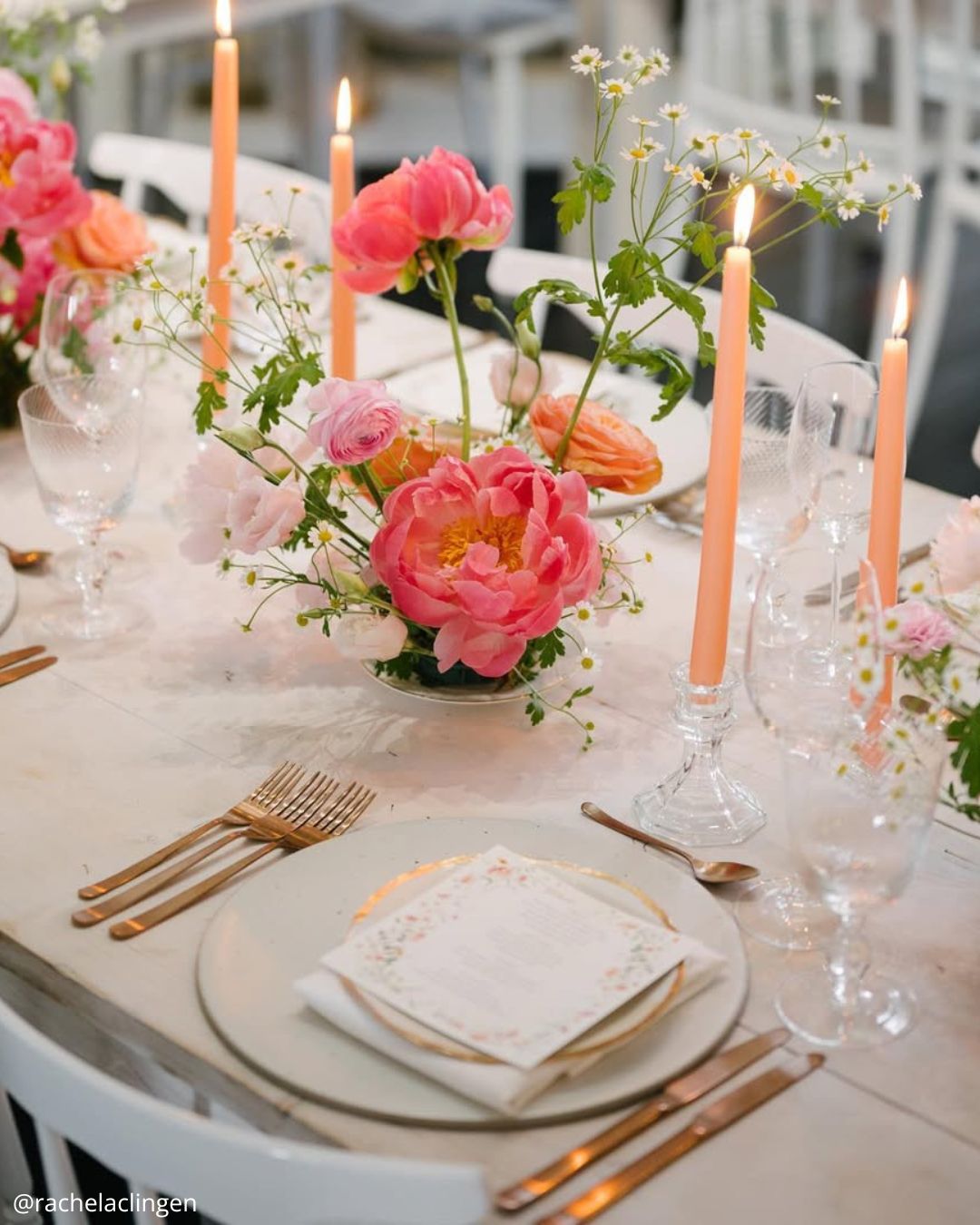 Rose Gold Chair Decorations