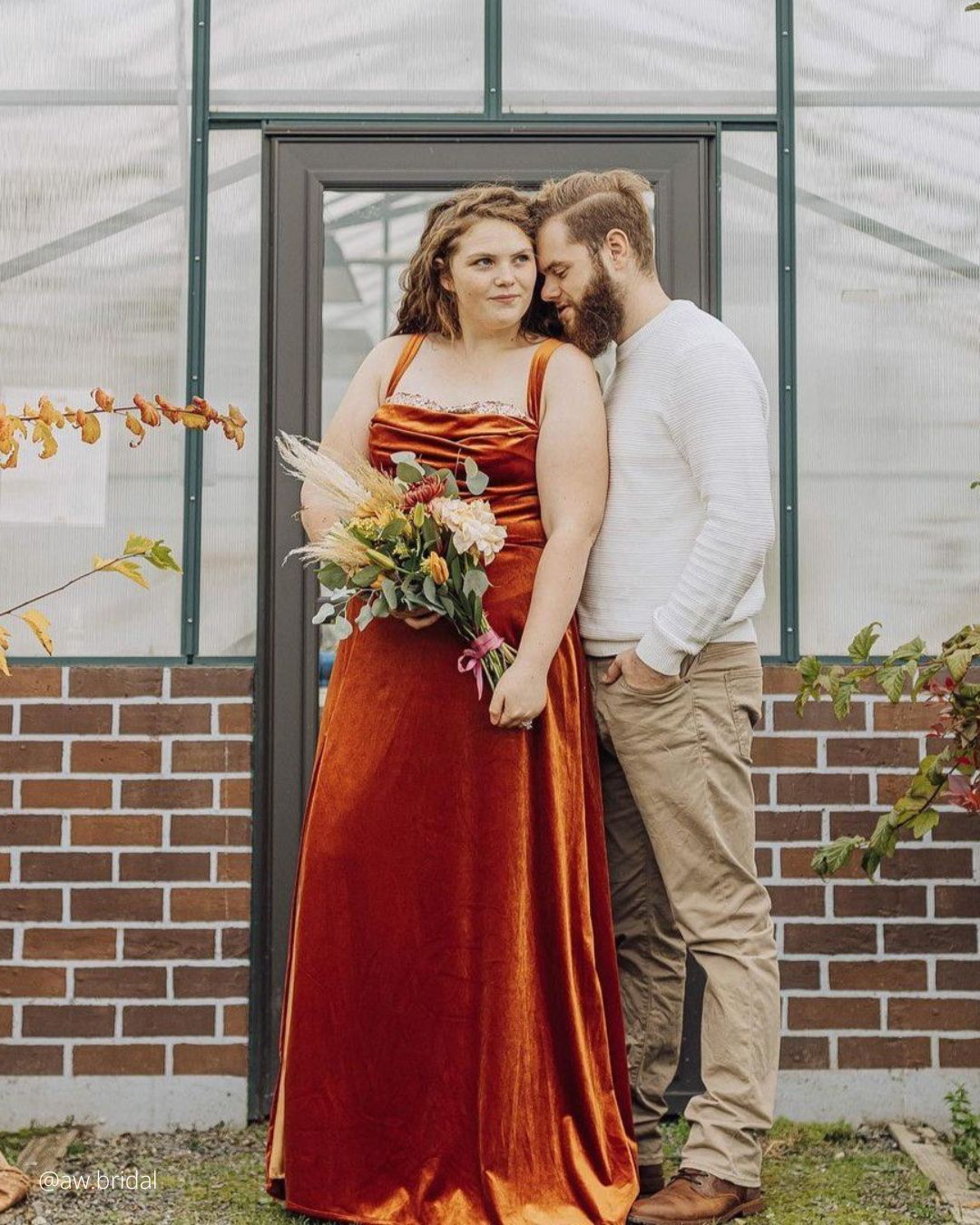 Rust Color Dress for Wedding Guests