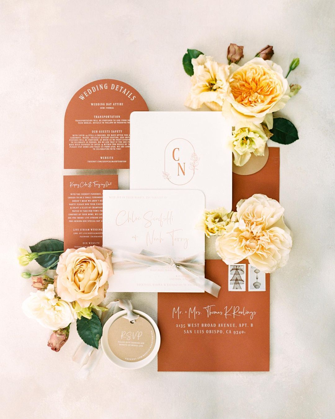 White And Rust Color Combinations