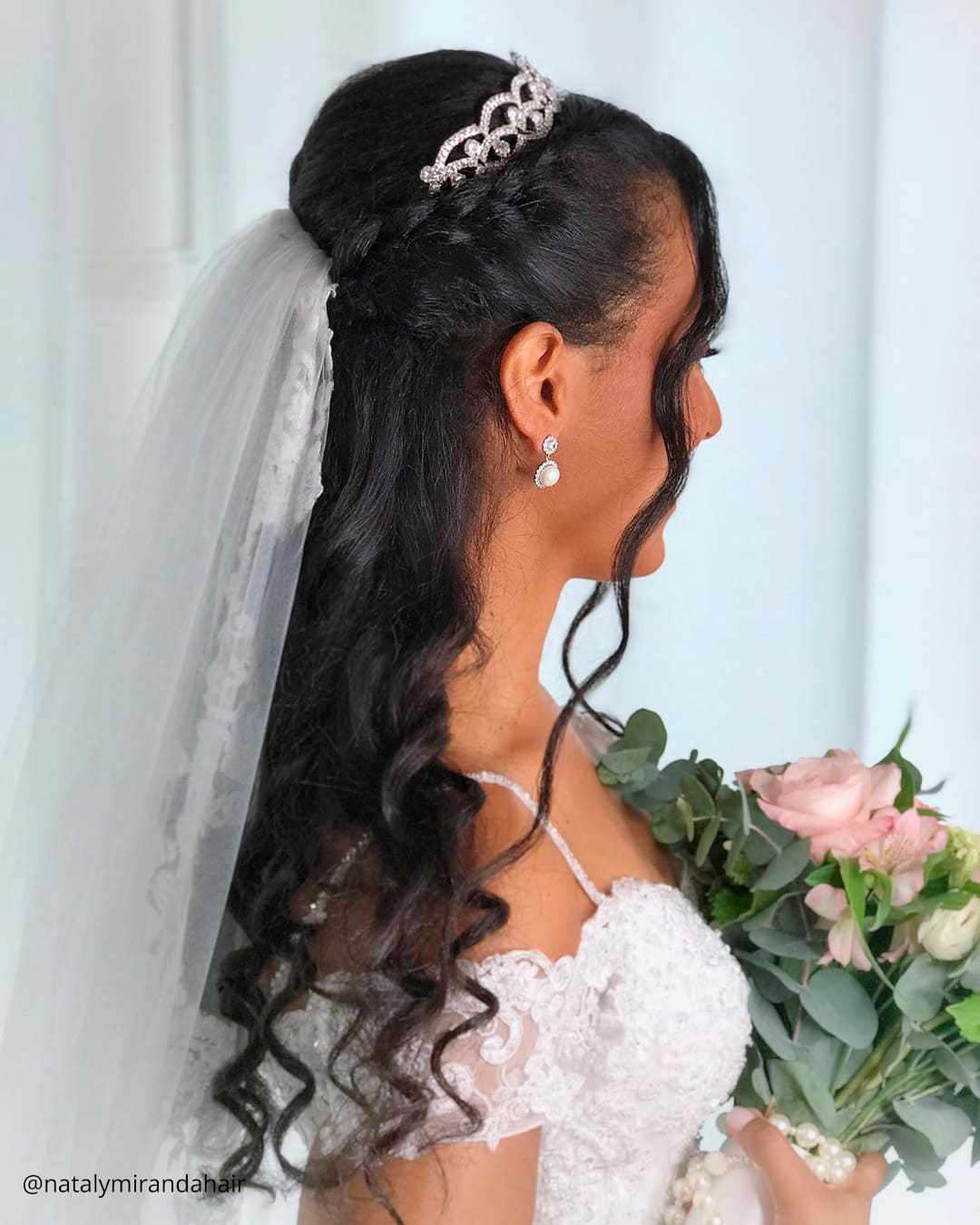Rustic Wedding Hairstyles With Veil