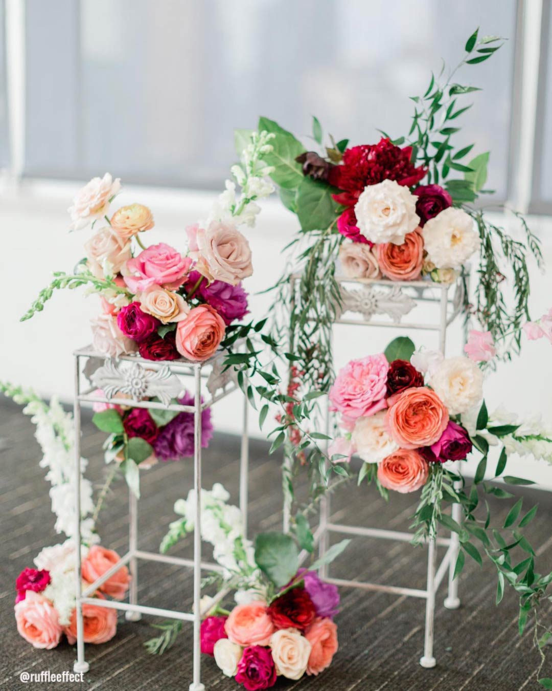 Wedding Cake Table Flowers Decor