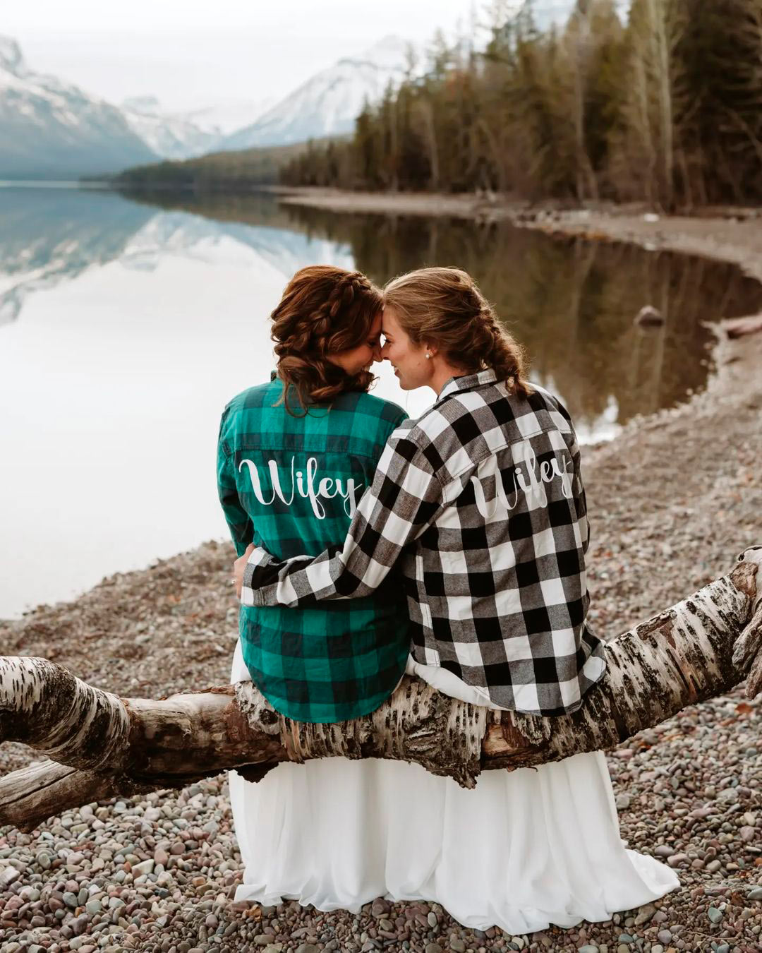 Rainbow Socks Lesbian Wedding Outfits