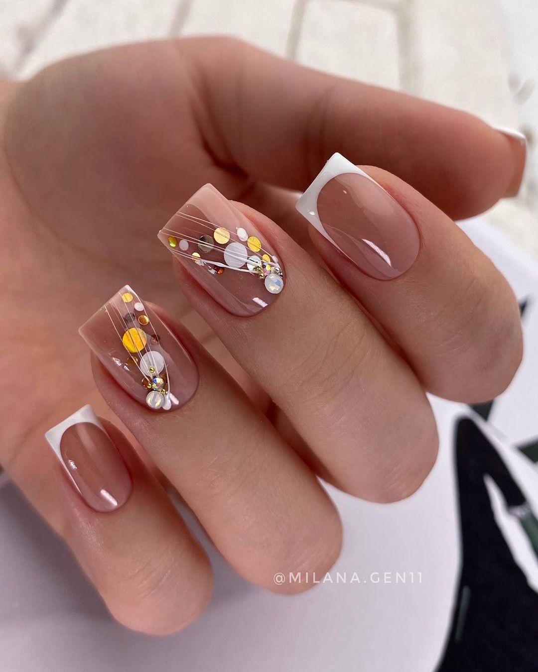 Almond Wedding Guests Nails