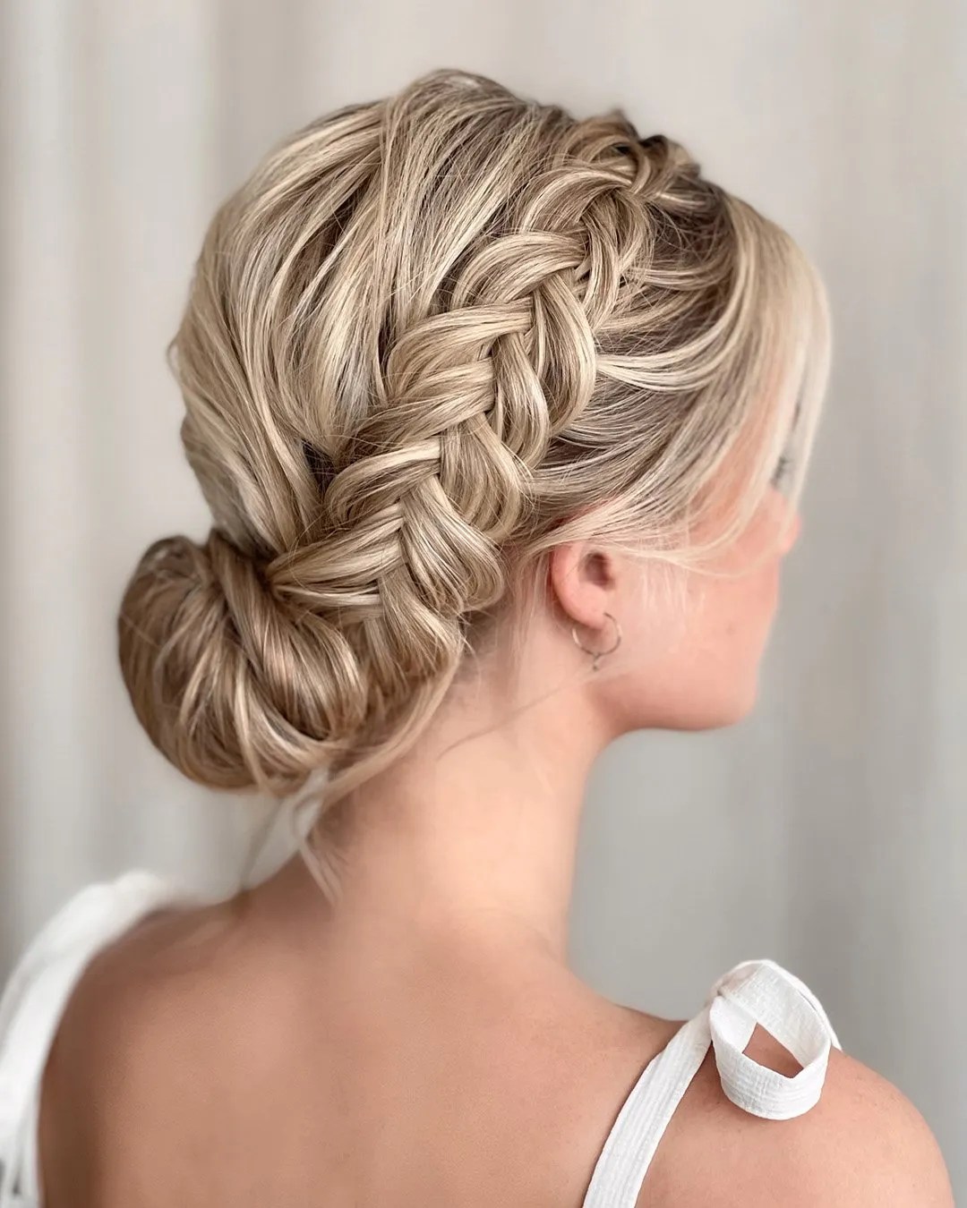 Braided Updo For Thin Hair