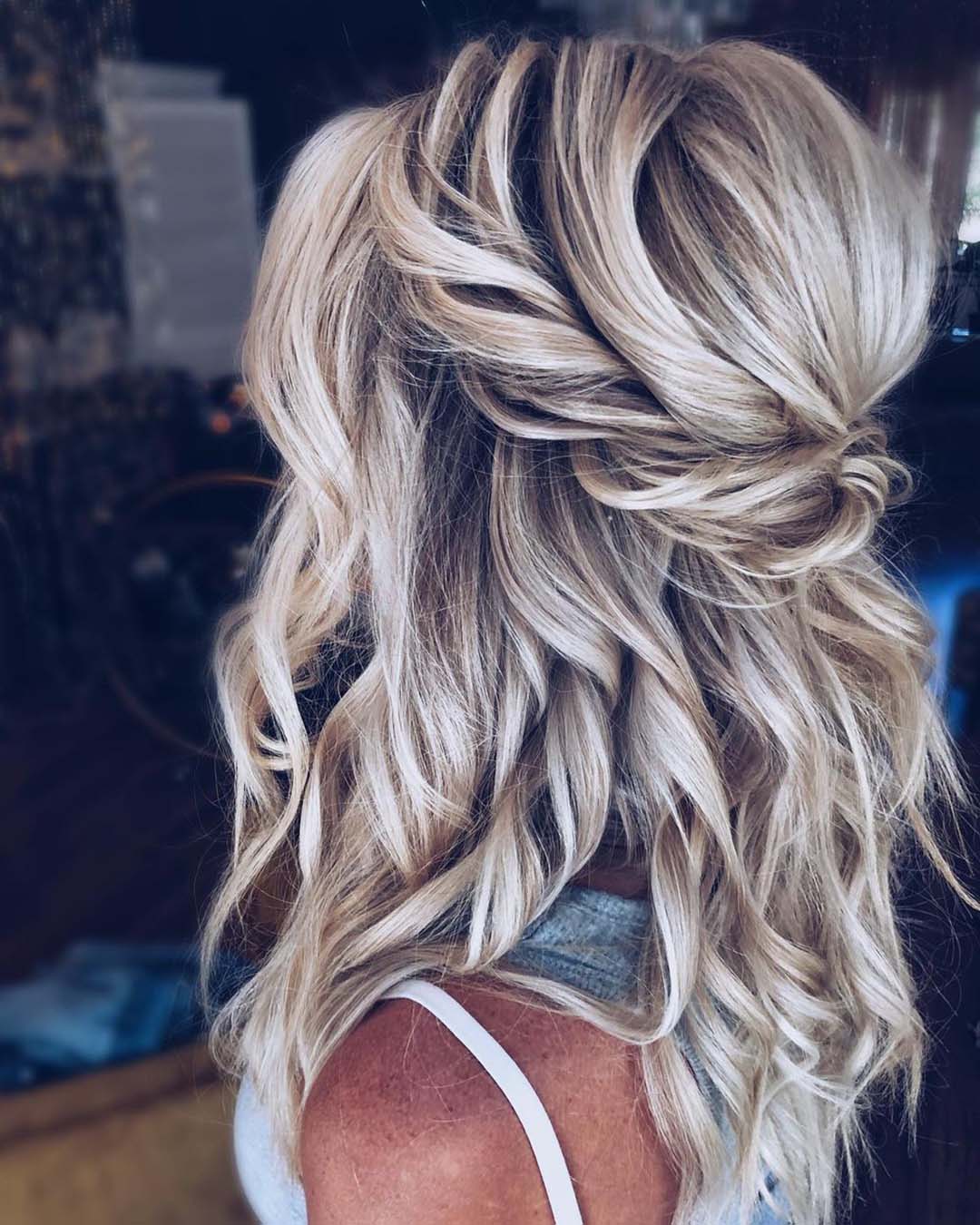 Boho Wedding Hairstyles For Thin Shoulder Length Hair
