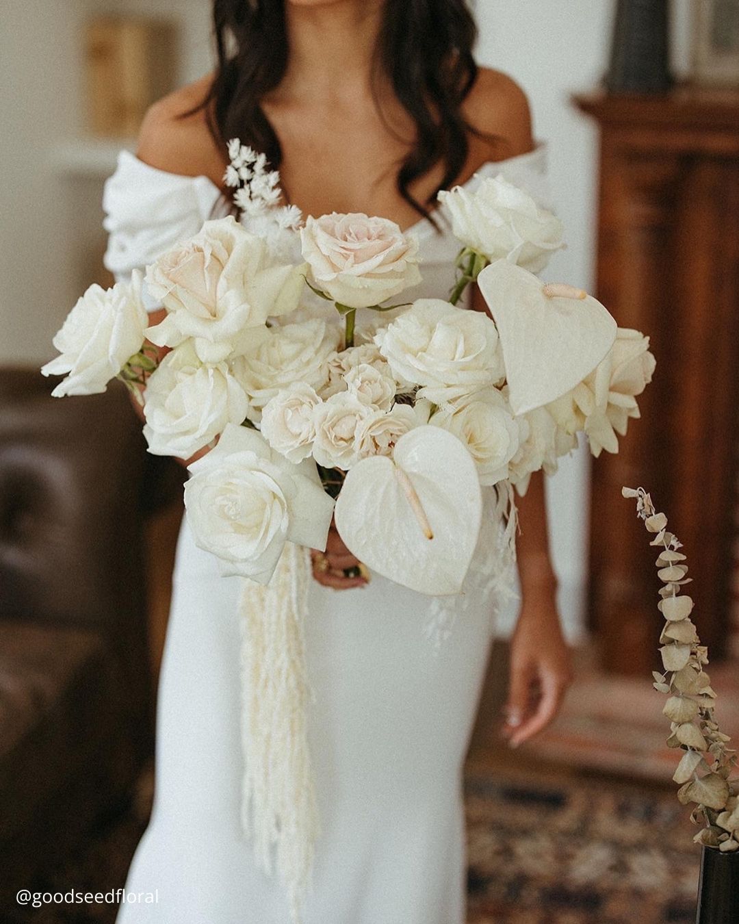 Blue Winter Wedding Bouquets