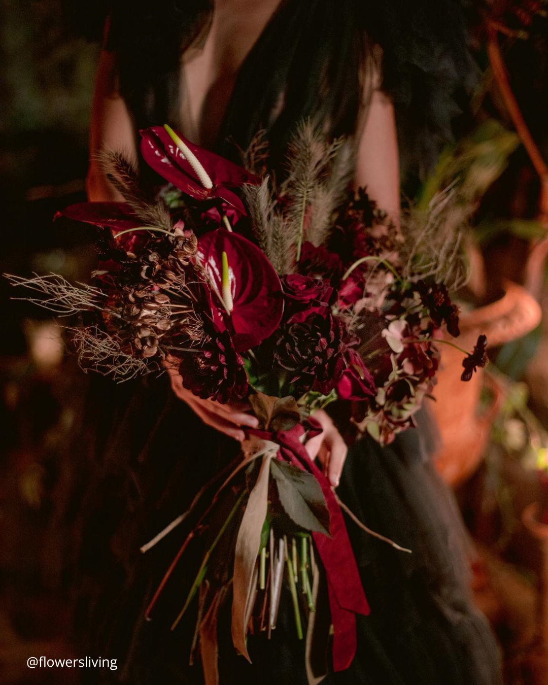 Rustic Winter Wedding Bouquets