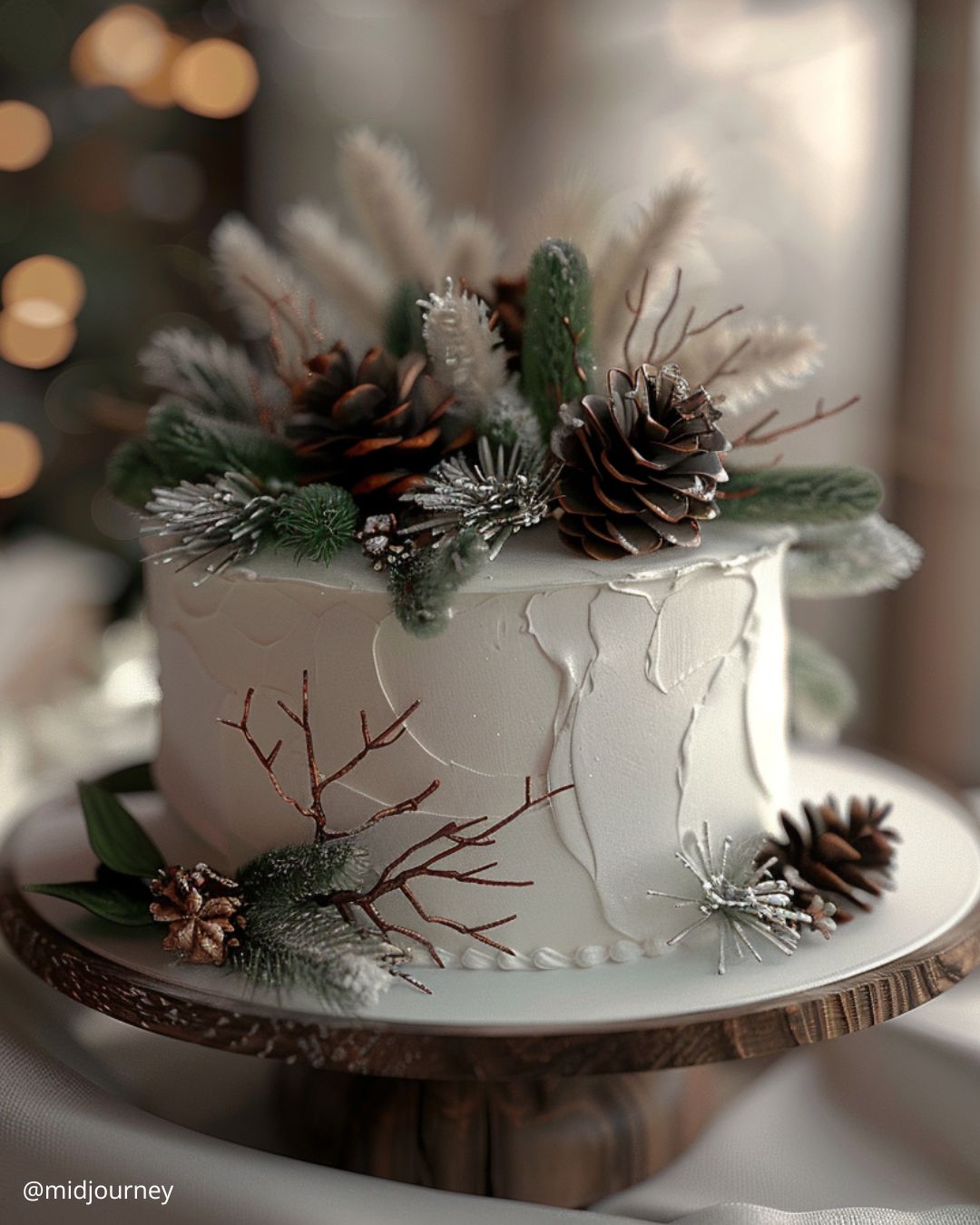 Cakes with Pinecones