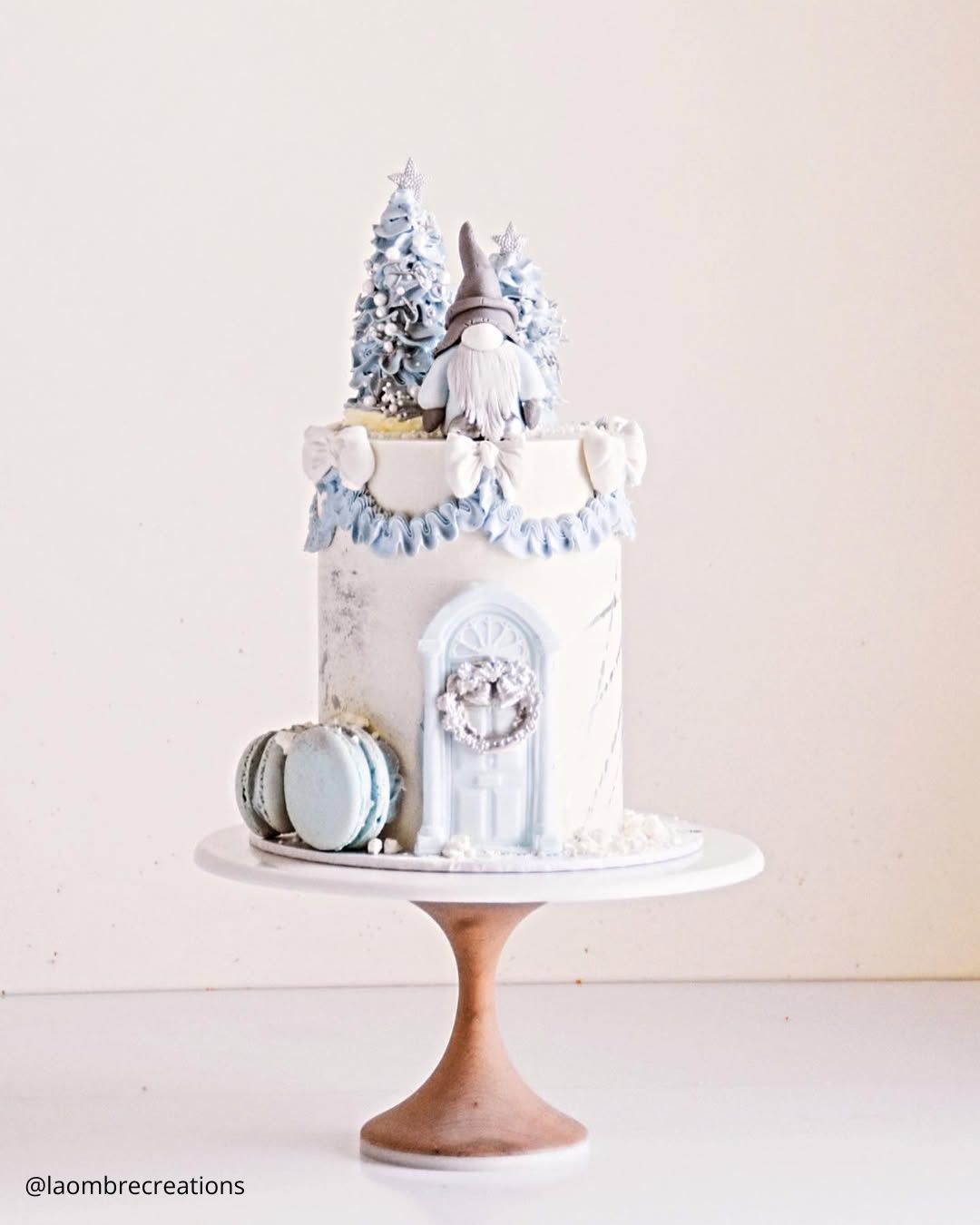 Wedding Cake with Red Accent