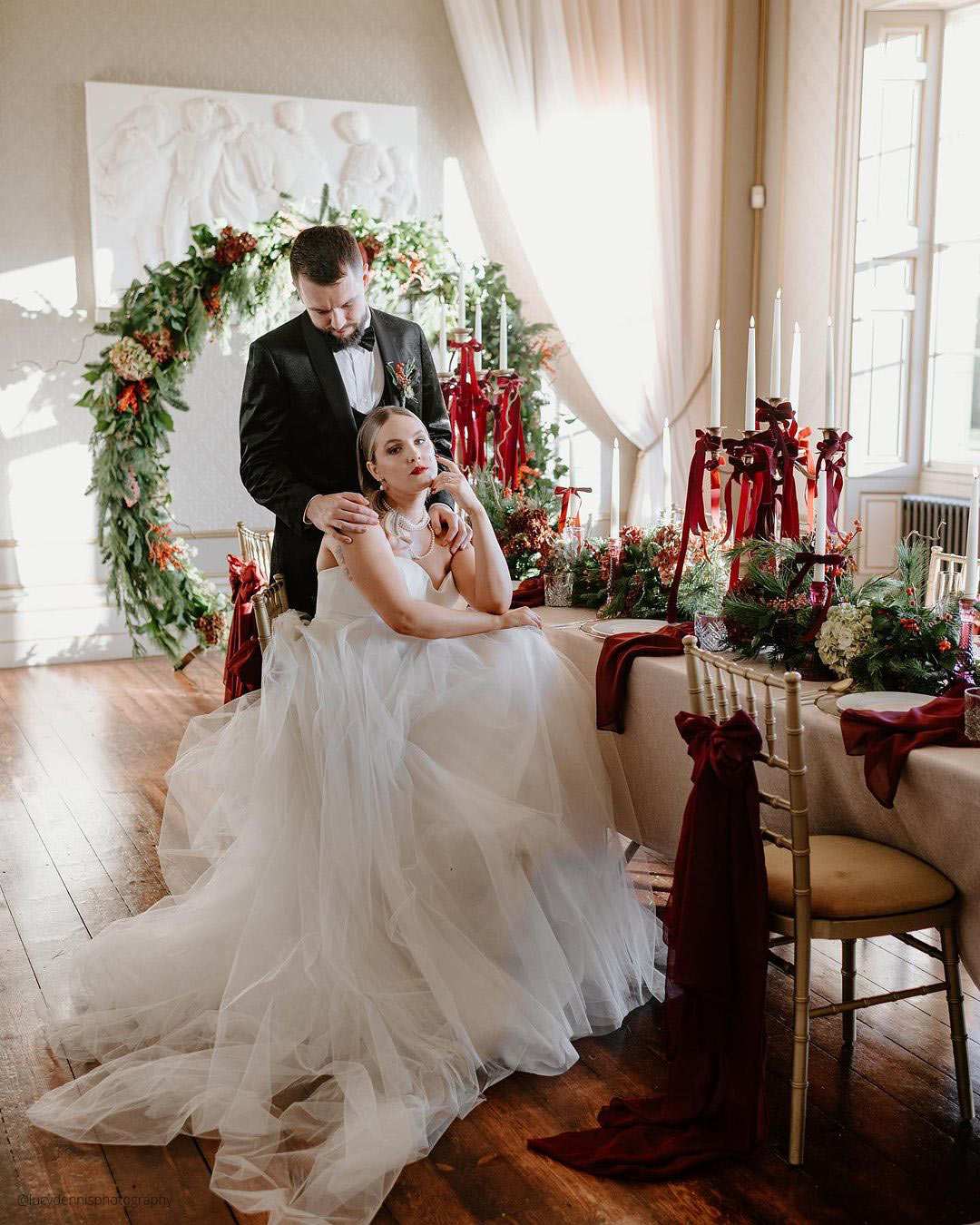 Winter Decorations For Reception Hall