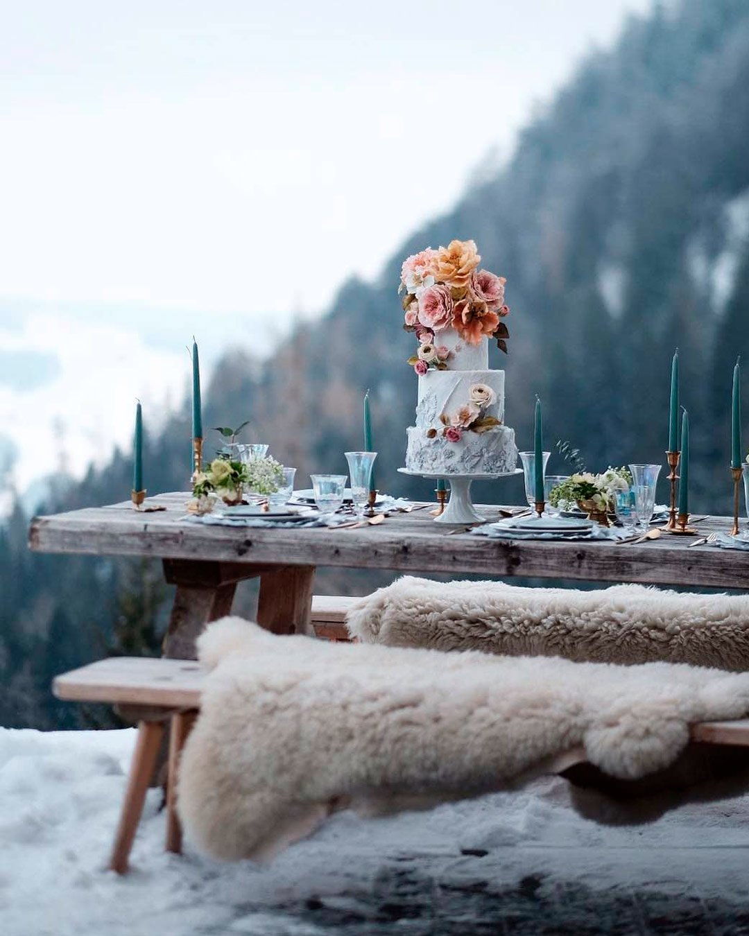 Winter Wedding Centerpieces
