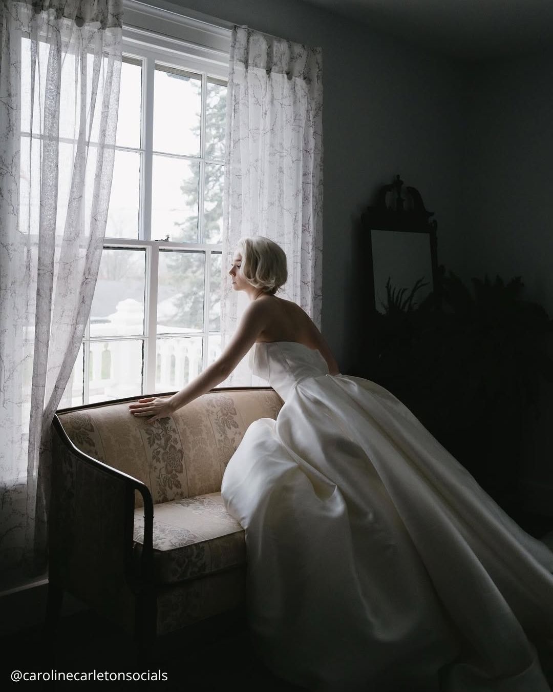 Bride Putting On Garter