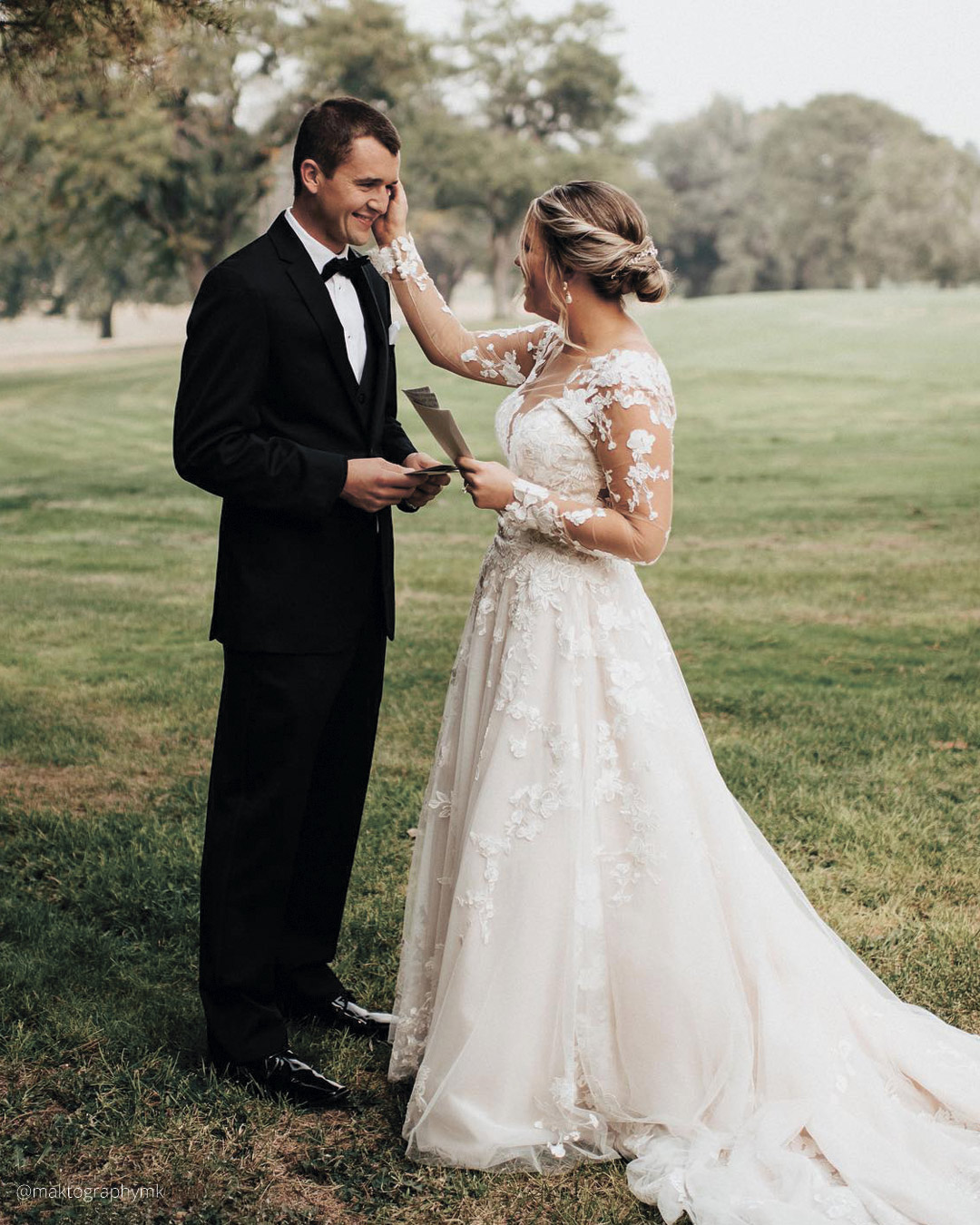 Touching Wedding Photos: Bride With Father