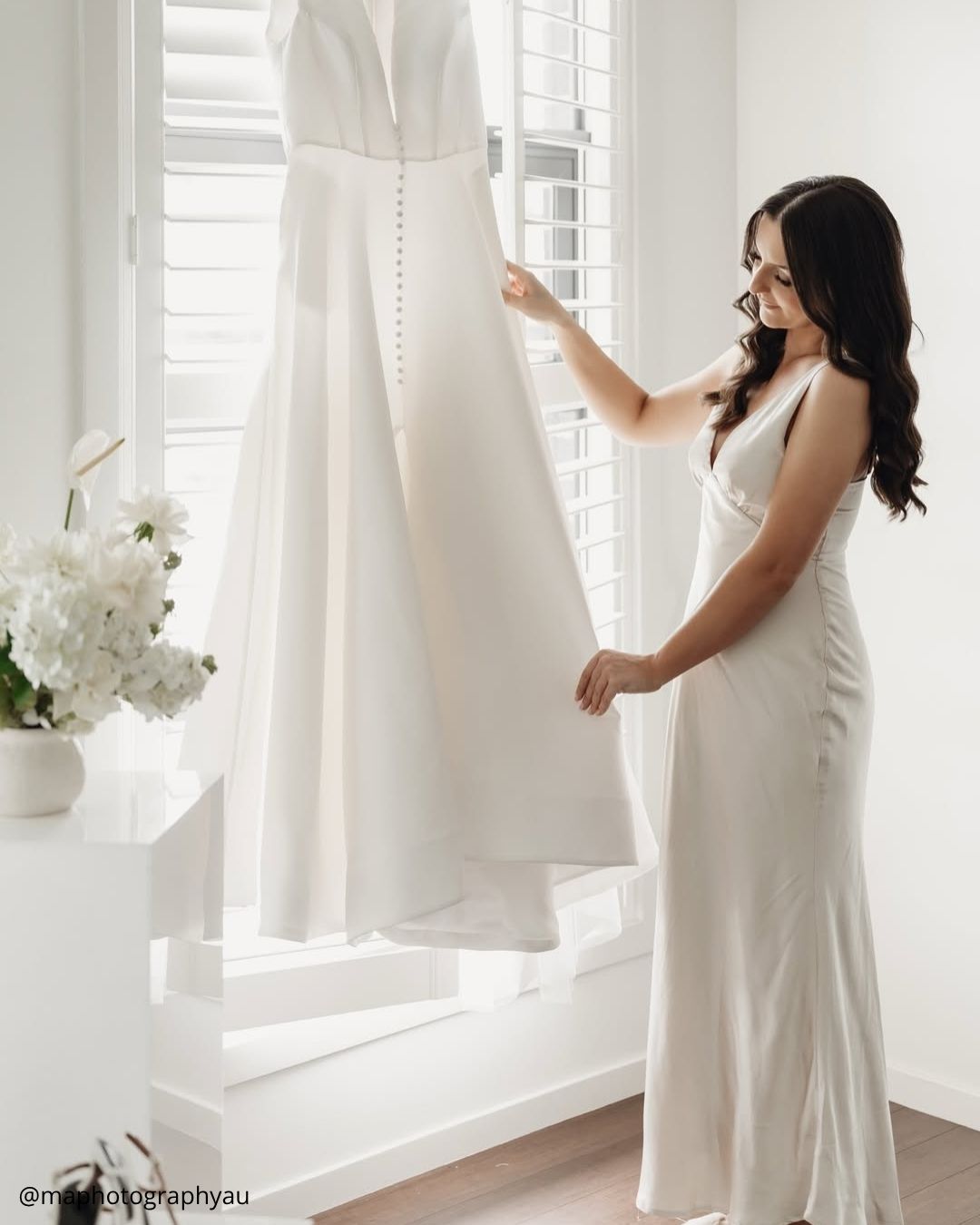 Hanging Wedding Dress