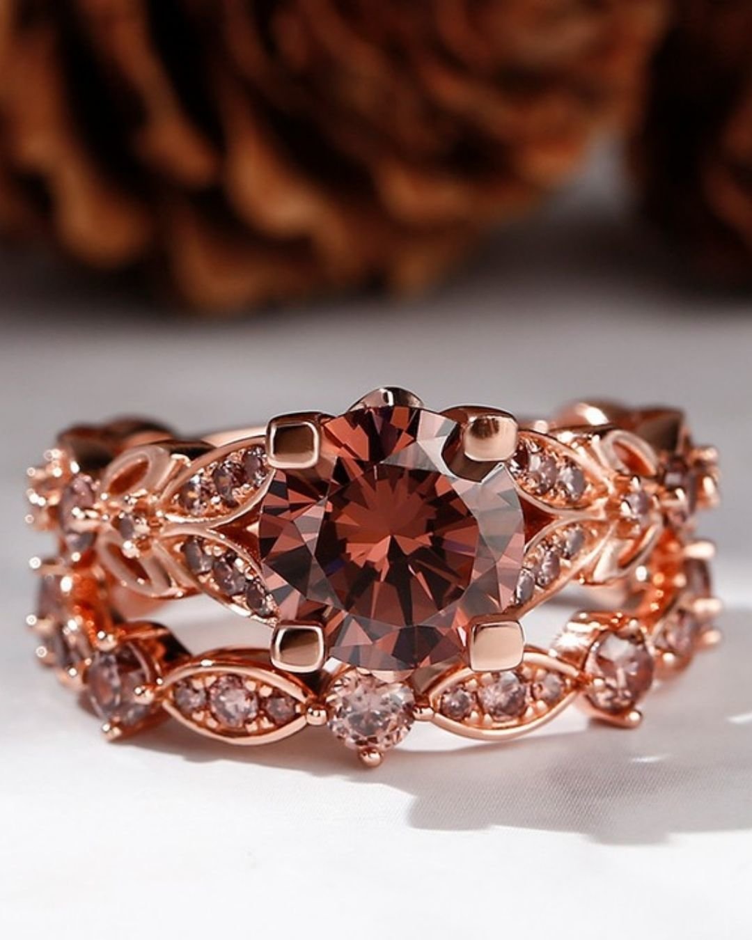 Modern Diamond Wedding Ring Sets