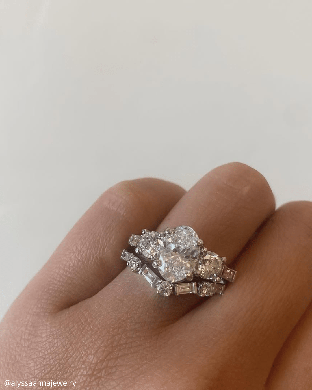 Modern Diamond Wedding Ring Sets
