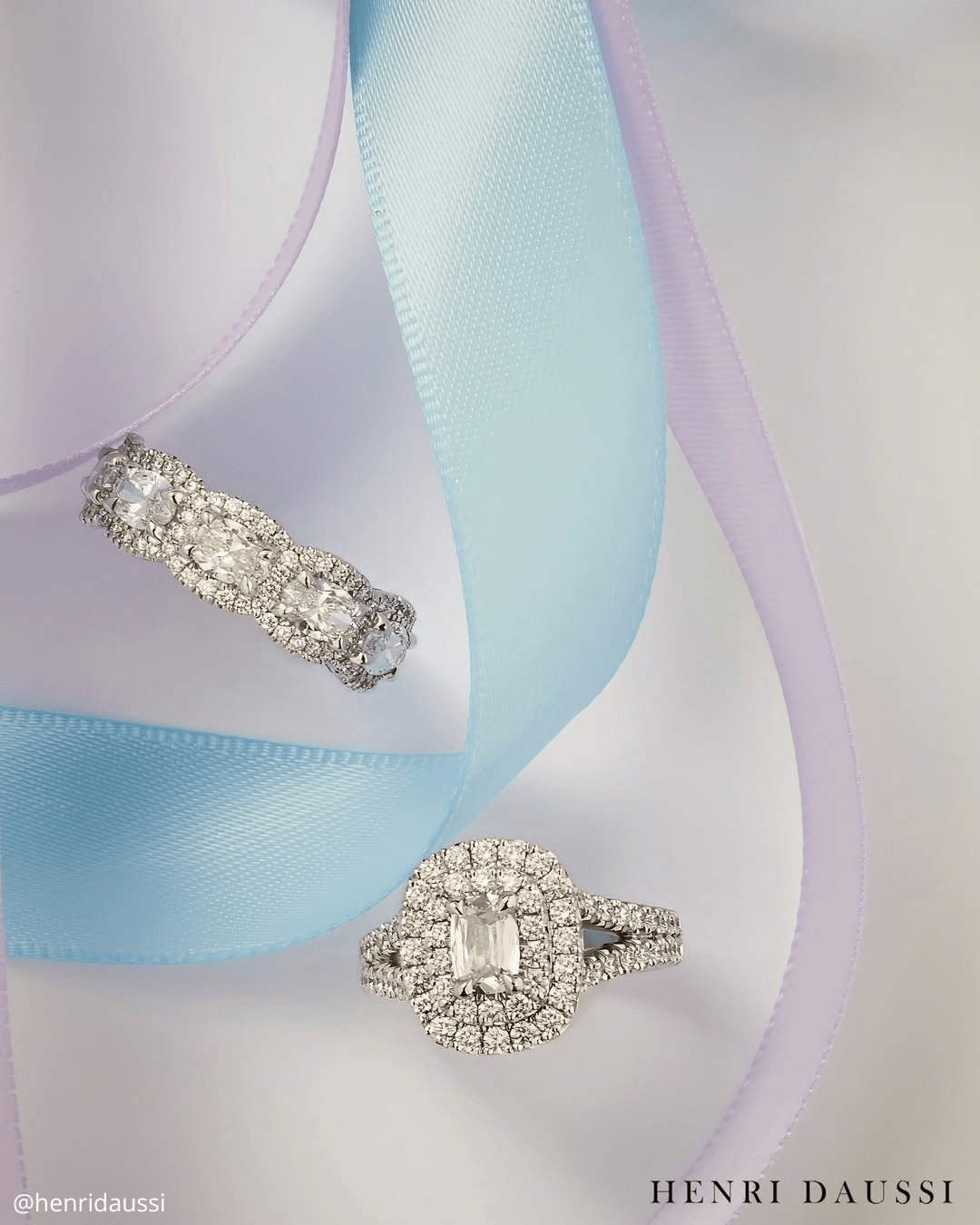 Wedding Rings With Pave Band