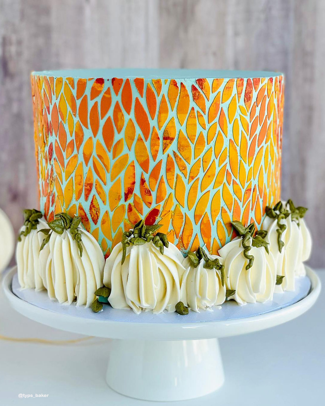 Simple Fall Wedding Cakes