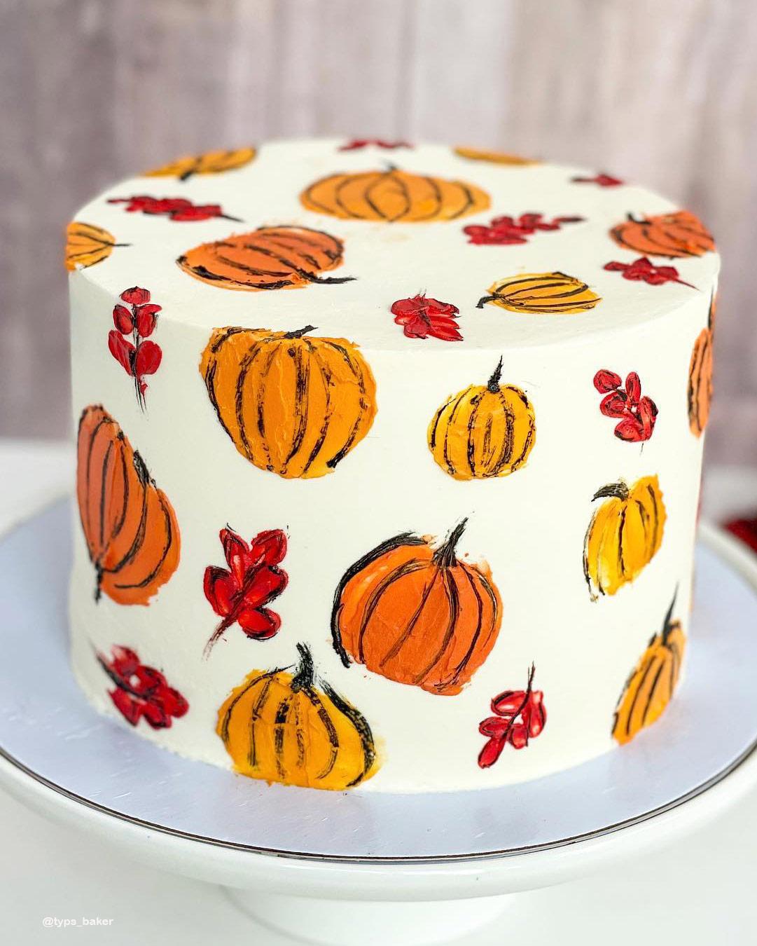 Simple Fall Wedding Cakes