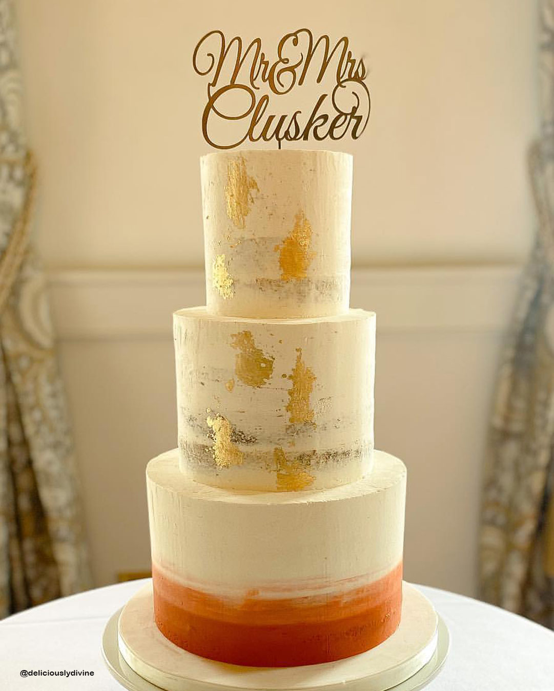 Rustic Fall Wedding Cakes With Fruits