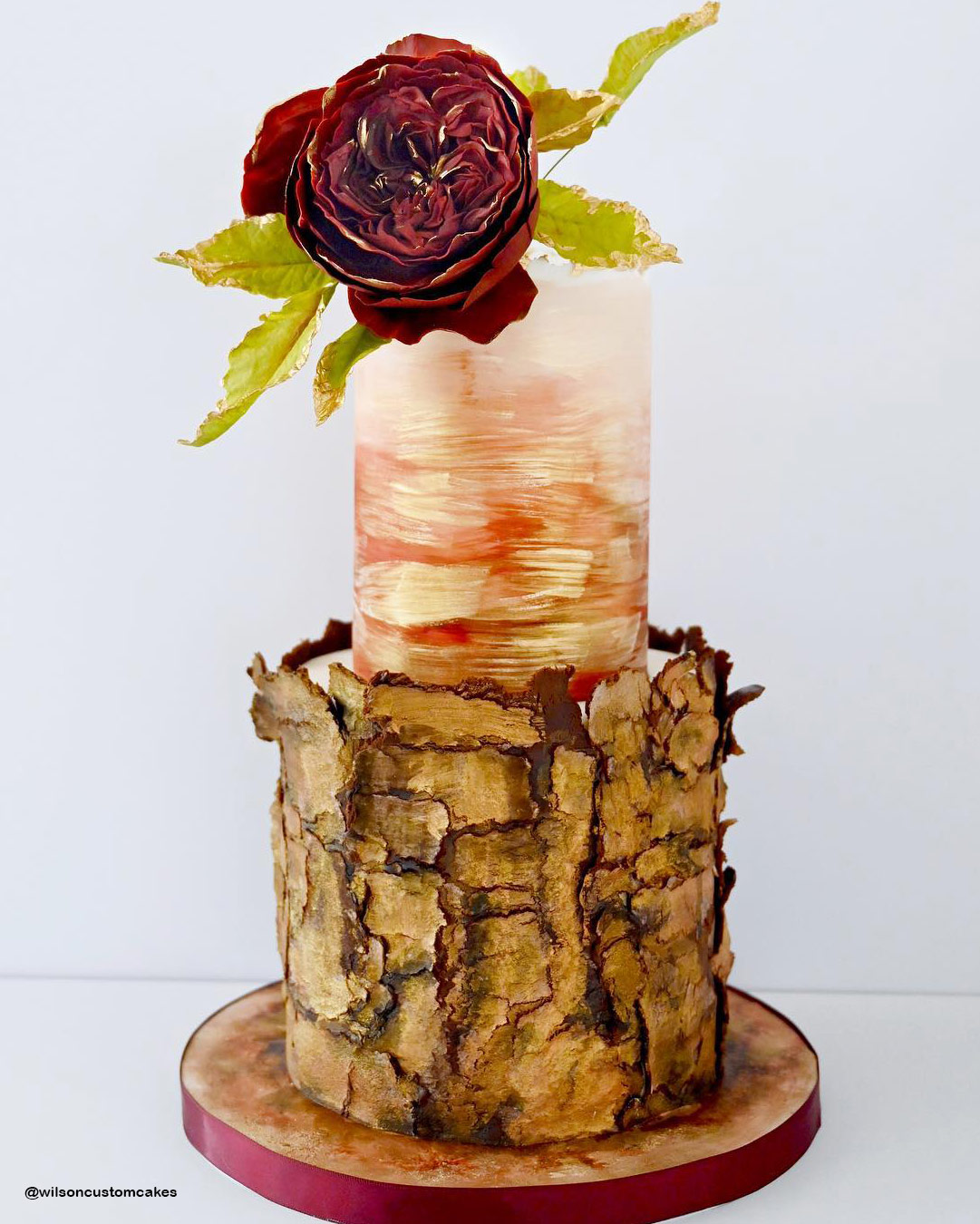 Rustic Fall Wedding Cakes With Fruits