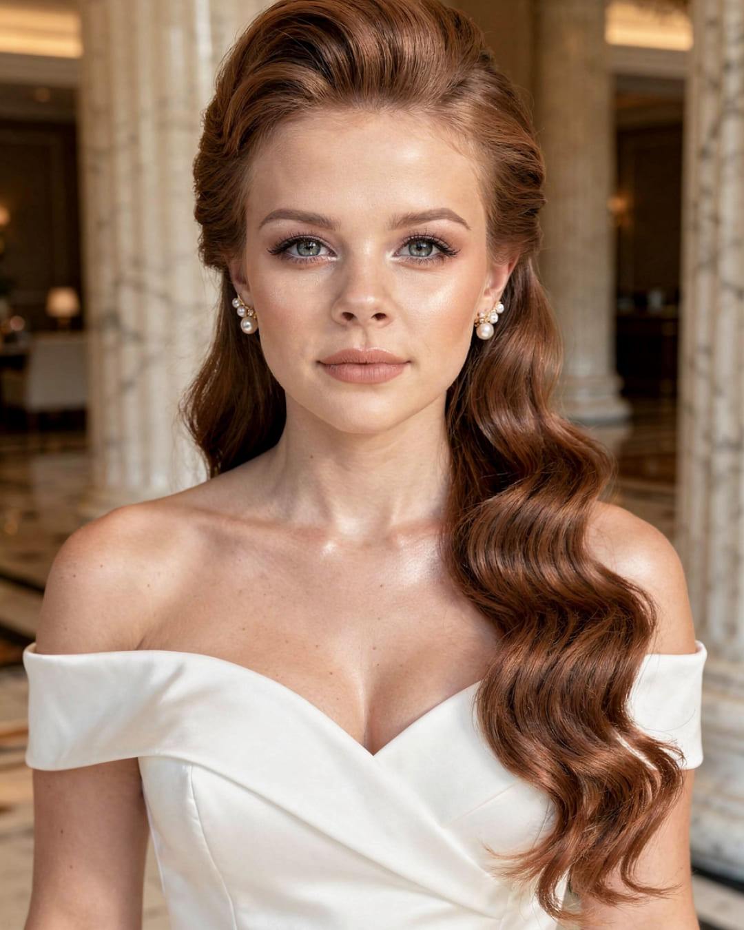 Curly Half Up Half Down Wedding Hairstyles