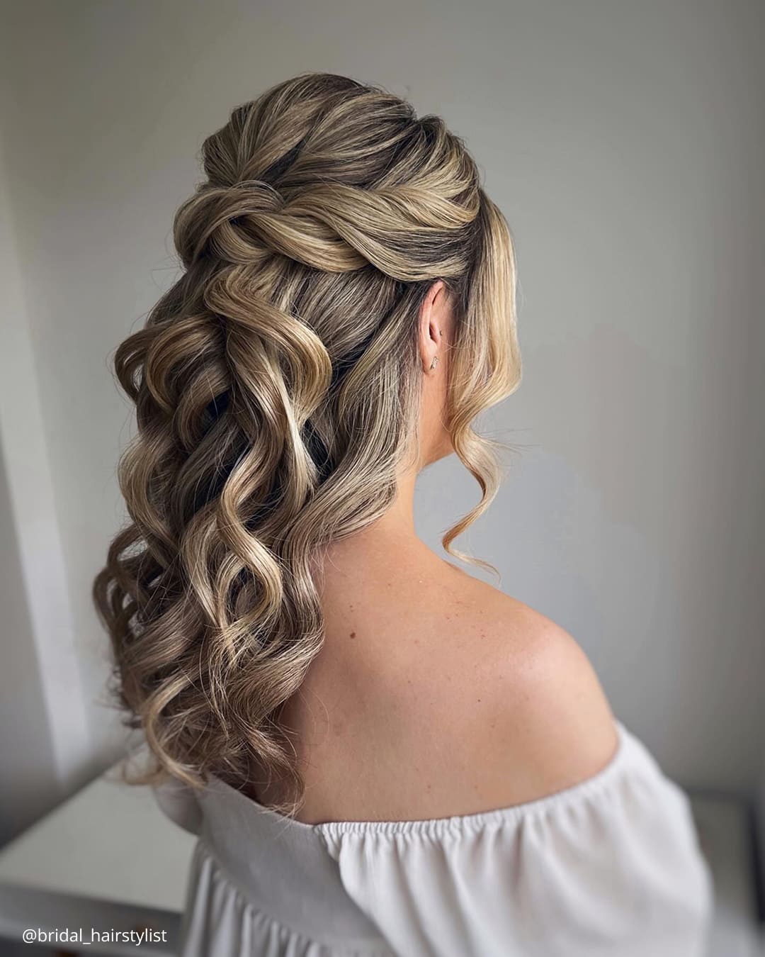 Half Up Half Down Bridesmaid Hair