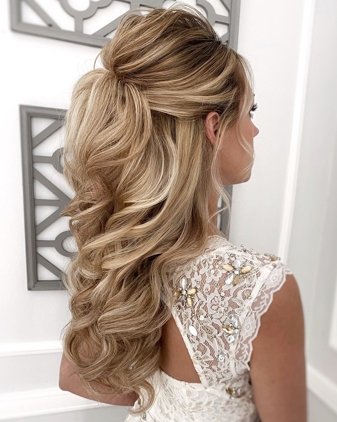 Half Up Half Down Bridesmaid Hair