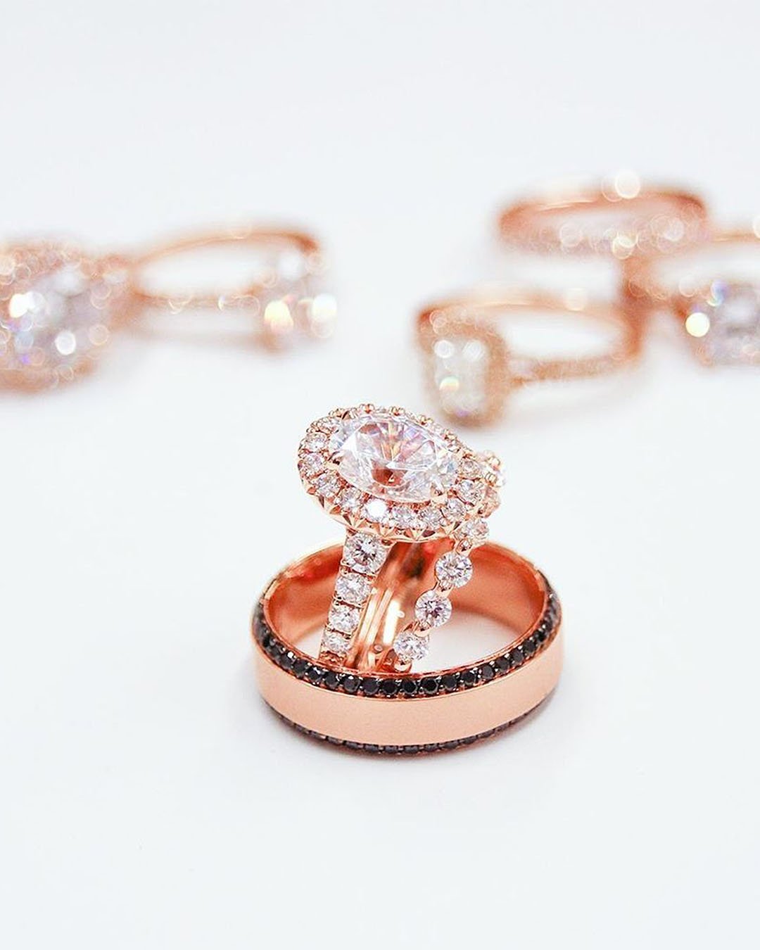 Rose Gold Diamond Engagement Rings