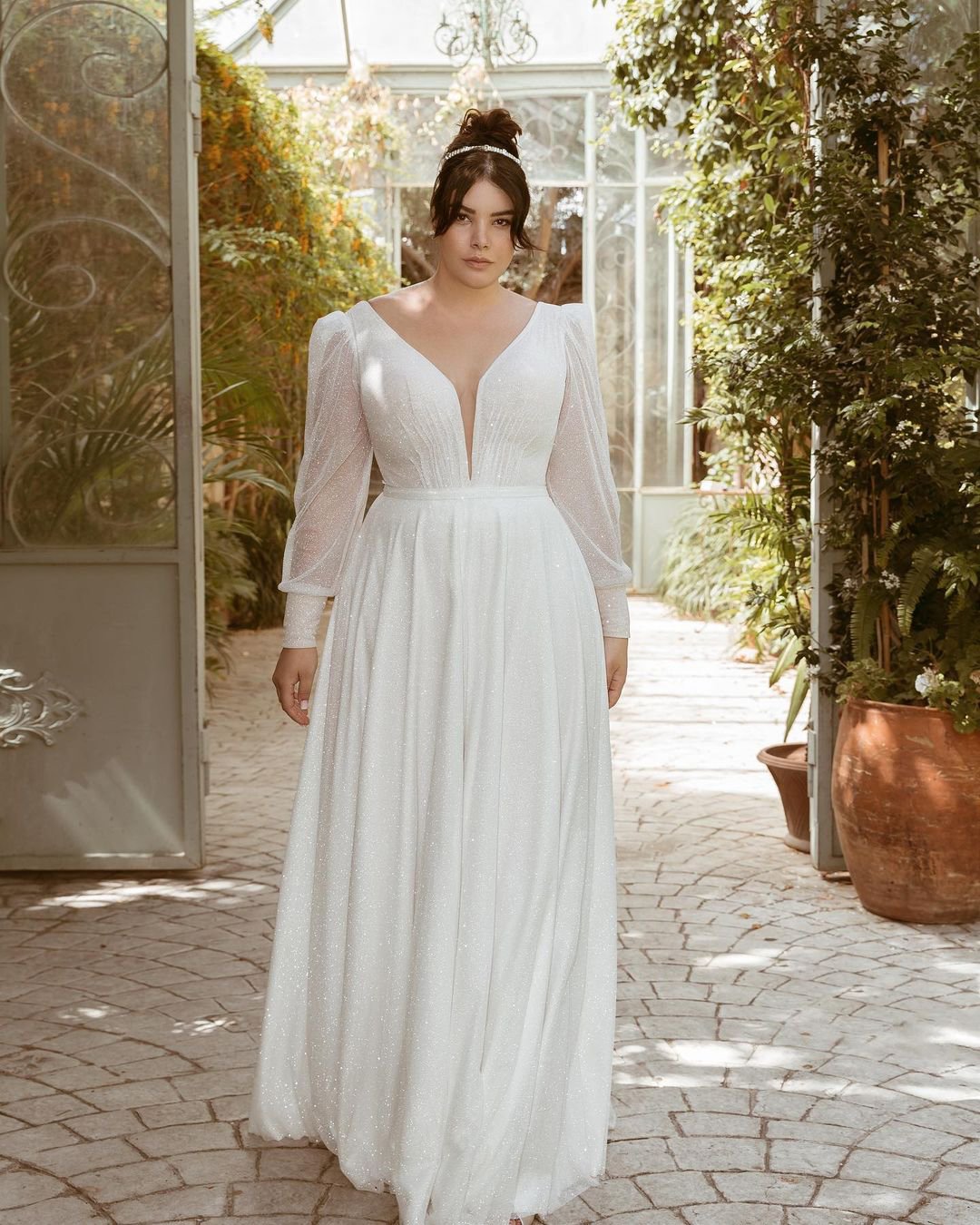 Plus Size Long Sleeve Wedding Dresses