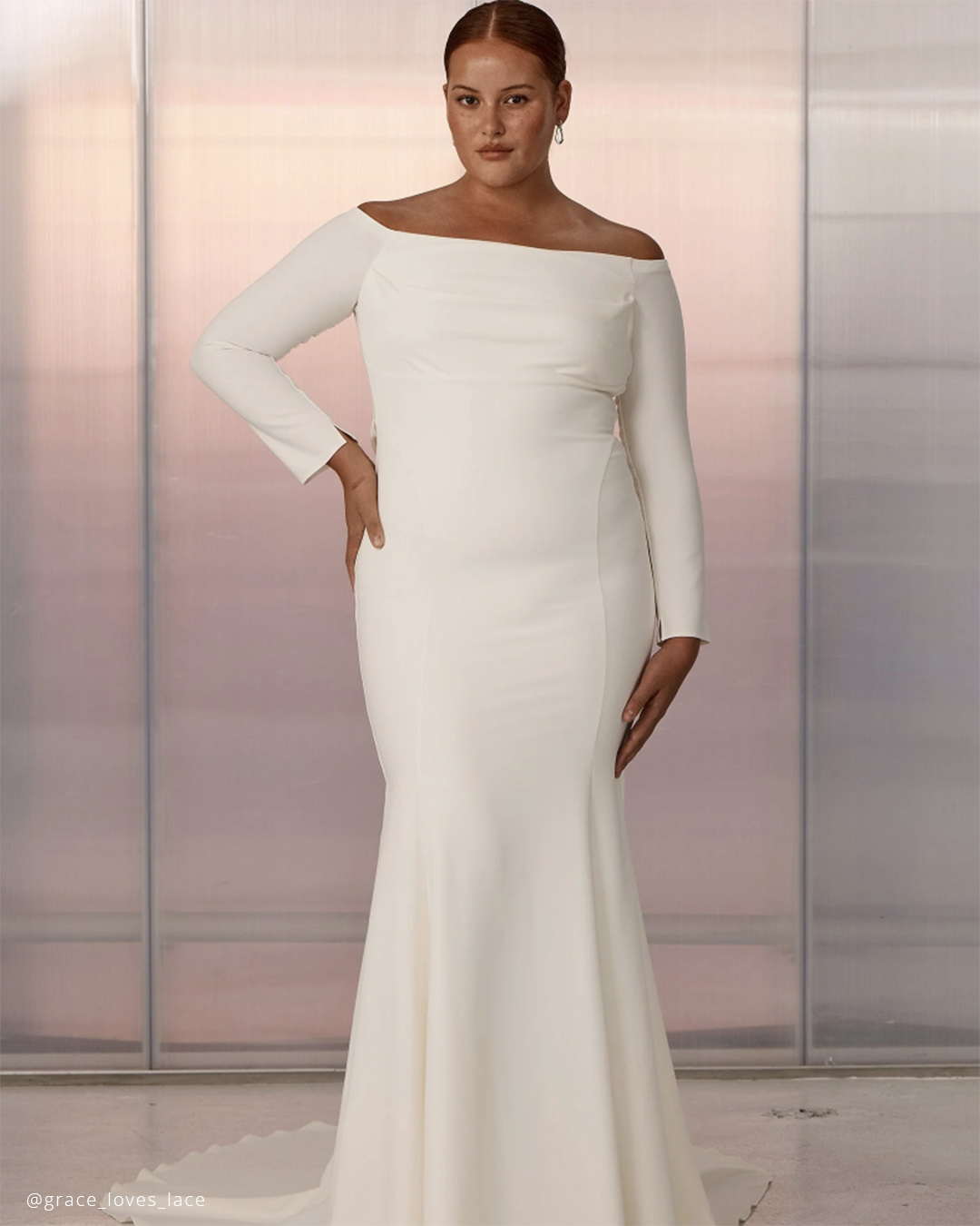 Off The Shoulder Plus Size Bridal Gowns