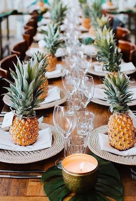 Tropical Reception Decor