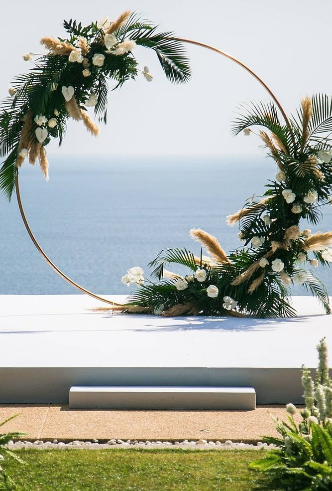 Tropical Wedding Decor For Ceremony