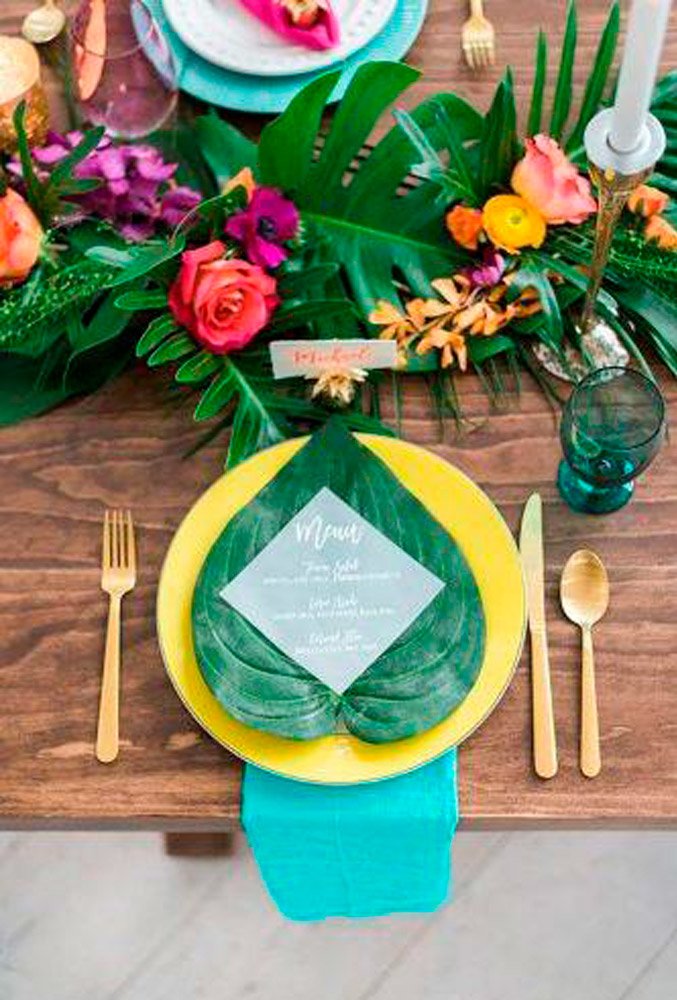 Tropical Reception Decor